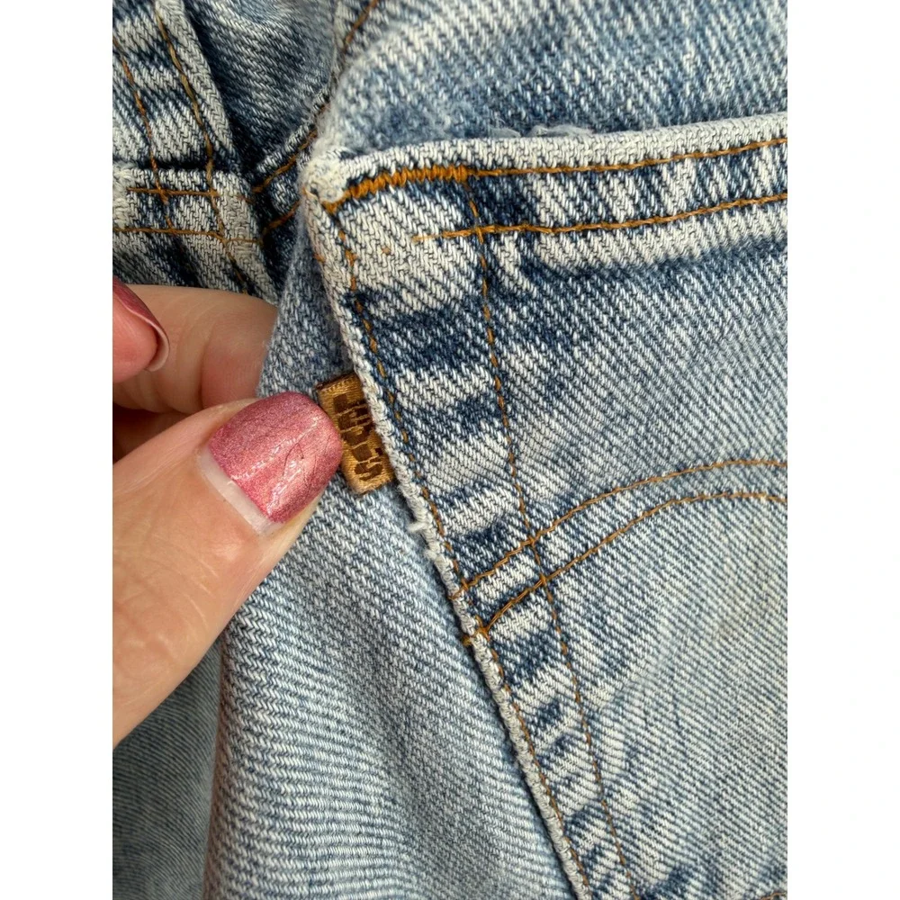 Vintage Levis 550 Orange Tab Relaxed Fit Tapered Leg Light Wash Jeans 34 Waist